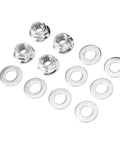 Upgrade Your Ride With This Heavy Duty YFZ350 And Banshee Chain Roller Kit Featuring Tough Iron Bearings For Smooth Shifting And Extended Drive Life On 1987 To 2006 Models Plus Reliable Performance: silver nuts and washers set