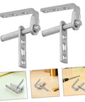 Stainless Steel Self Closing Cafe Door Hinge With Heavy Duty Build And Dual Swing Operation For Wood Doors And Kitchen Or Bar Cabinets, Rock Solid Pivot Hinges For Smooth, Hands Free Access, stainless steel dual-swing hinge set