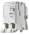 110 Amp Two Pole Plug-On Standard Branch Circuit Breaker With Hydraulic Magnetic Trip For 120/240 VAC Panels LB211 White