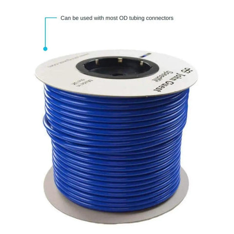 Blue 3/8 Inch LLDPE Plumbing Tubing 500 Foot Flexible Water Line for Home and RV Plumbing on a spool