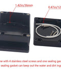 Outdoor IP65 ABS Project Box Electrical Enclosure With Cable Glands Waterproof Junction Box For DIY Projects 4.53 x 3.54 x 2.17 Inches Heavy Duty Weatherproof Workhorse, black ABS box with gasket and screws