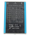 Portable Roughness Tester Surface Profile Gauge With Digital Readout showing measurement table and technical specifications.
