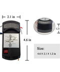 Diagram and dimensions of Three Speed Ceiling Fan Remote Control Kit Universal Replacement for 110V Fans With Lights Works With Harbor