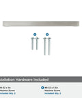 Monument Satin Nickel Cabinet Pull Modern Drawer Handle For Cabinets Or Furniture 128 Mm Center To Center 1 Pack with screws shown