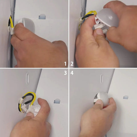 Step-by-step install of Easy Install Refrigerator Led Light Bulb Replacement for Whirlpool Models in freezer section.