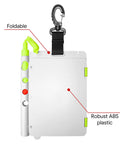 Foldable Dive Slate With Pencil For Scuba And Tech Diving Underwater Writing Board That Clips To Your BCD Folds Flat To 5.7 X 7.4 Inches Built Tough In ABS Plastic With Nylon Strap Ideal For Instructors And Pro Divers