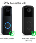 Wireless Doorbell Chime Extender Kit For Video Doorbell Systems with Blink Video Doorbell compatibility illustration.