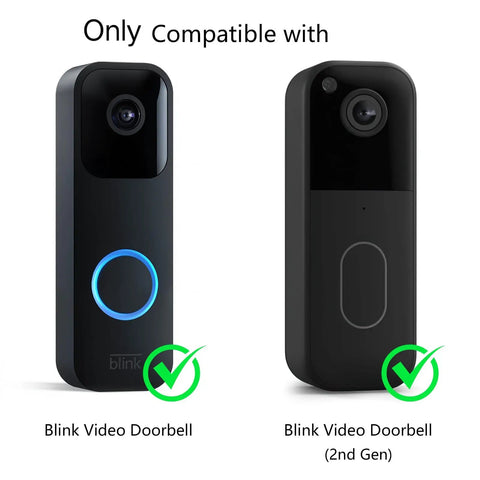 Wireless Doorbell Chime Extender Kit For Video Doorbell Systems with Blink Video Doorbell compatibility illustration.