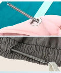 Two Pack Spring Drawstring Needle Threader Set with Easy Threader Clips for Hoodies and Pants in fabric channels.
