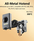 Beefed-Up AD5X All-Metal Hotend Kit With 0.6mm Hardened Steel Nozzle showing components and features