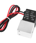 2 Way Normally Closed DC 12V Solenoid Valve for Air Gas Water and Liquid, 1/4 In NPT, Aluminum Anodized Body, 115 PSI Max