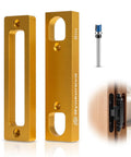 Premium Hidden Door Hinge Jig Kit And Concealed Hinge Installation Template For Murphy Doors and Secret Entrances, 6-inch metal parts.