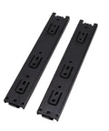 10 Inch Heavy Duty Cabinet Drawer Slide Full Extension 100 Lbs Ball Bearing Side Mount With Dual Industrial Ball Bearings And Electrophoretic Black Finish For Kitchen Cabinets And Workshops, black steel pair