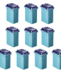 10-pack of blue 20 amp micro female car fuses, suitable for cars, trucks, SUVs, premium auto electrical fuses set, quick replacement.