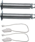 Genuine OEM Door Spring Kit 00754866 For Dishwashers Replacement Part, showing 2 metal springs and 2 cables for smooth door operation.