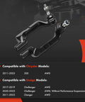 Front Outer Tie Rod End For AWD Chrysler 300 2011 Through 2023, Dodge Challenger 2017 Through 2019 And 2020 Through 2023, Charger 2011 Through 2023, Fits Front Outer Left And Right, Driver And Passenger Side, Replaces Worn Ends To Stop Uneven Tire Wear, black steel steering part
