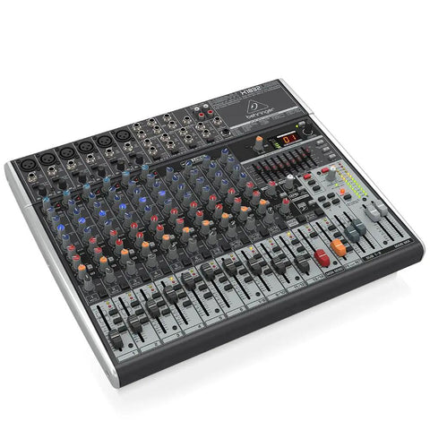 Premium 18-Input USB Mixer With 3-2-Bus Routing, XENYX Mic Preamps And Compressors, Ultra Low Noise, angled view