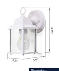 Outdoor Wall Porch Light 2 Pack Dope Traditional Style Sconce For Porch Patios Decks And Garages Wet Location Rated E26 Socket