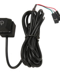 Next Level Game Ready 5.4 Foot Power Extension Cord With Glowing Led Status Light For Desktop Pc And Gaming Setups Badass Flexible Cable showing power switch and connection wires.