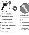 Comparison of Seven Eighths Inch Quick Twist Throttle Grips With See Through Cable Box Aluminum Alloy vs plastic grips.