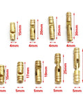Hidden Concealed Barrel Hinge Set For Wooden Cases Pure Copper Cabinet Hardware Slim 4mm By 17mm 10 Pack Invisible Mount