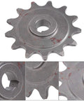 Close-up of Beefy 13 Tooth Aluminum Gear Sprocket for Universal Chains showing teeth and inner bore details.
