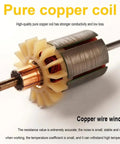 Solid High-Speed Dc Motor With 12-24V Input And Major Torque For Industrial Automation Projects Or Robot Builds featuring pure copper coil.