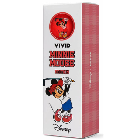 Disney Minnie Mouse Golf Ball Gift Set One Dozen With Vivid Matte Finish For Golfers, Collectible Disney Design, box with illustration.