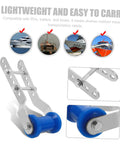 Adjustable Boat Trailer Roller With Rubber Wheel And Steel Bracket For Hull Support Sealed Bearing Design in use