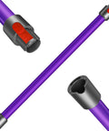 Dyson Vacuum Tube Extension Wand 28.7 Inch Long Reach Replacement Parts Quick Release Attachment in purple aluminum