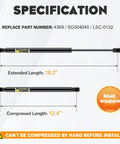 Rear Window Glass Lift Supports Struts Gas Springs Shocks For Ford Escape 2001 2007 And Mercury Mariner 2005 2007 Replacement SG304045