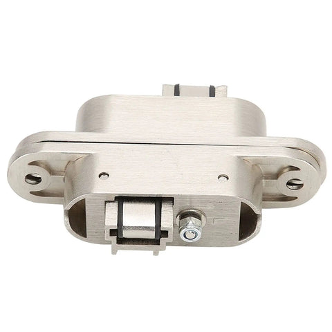 Heavy Duty Folding Door Hinge Built Tough For Silent Glide Operation Smooth Swinging Motion With Wear Resistant Nylon Pad No Hassle Install Zinc Alloy Cabinet Hardware For Interior Doors, close-up view.