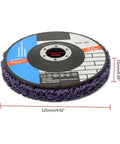 Heavy Duty Flap Disc Set For 125mm Orbital Sander And Angle Grinder, abrasive disc with measurements