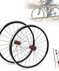 700C Road Wheelset With 7075 Aluminum Hub And Double Layer Rim, 30mm Rim Height, V Brake, 20H Front 24H Rear, cyclist background