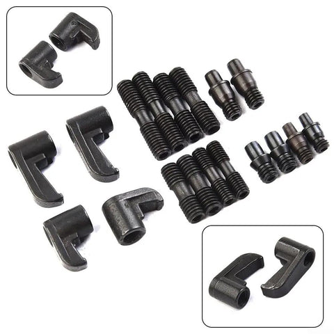 Pro Grade CNC Turning Tool Holder Platen and Clamp Kit with HL1814 HL2414 MCS625 MCT617 CTM513 CTM613 CTM617 Screws and Pins, Clamping Blade Set close-up