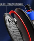 Seamless Seam Setter 2-Pack with 7-inch vacuum suction cups; black/red cups and blue handle for countertop seam joining.