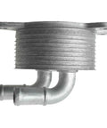 Premium Aluminum Transmission Oil Cooler Fits Mazda 3 And CX-5 With Sleek Silver Finish 8 Cooling Rows L4 Engine Perfect For Keeping Your Ride Chill. Aluminum cooler with two outlet tubes and mounting flange for Mazda 3 CX-5 2.0L