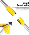 Router Bits Set With Fifteen Pieces One Quarter Inch Shank For DIYers Durable Steel Body Alloy Blades Anti Kickback Design