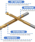 Must Have Titanium Coated HSS Drill And Saw Bit Set For Wood Metal Plastic Six Piece 3.0mm 4.0mm 5.0mm 6.0mm 6.5mm 8.0mm With 135 Degree Split Point For Accurate Hole Drilling And Clean Cutting By Mesee