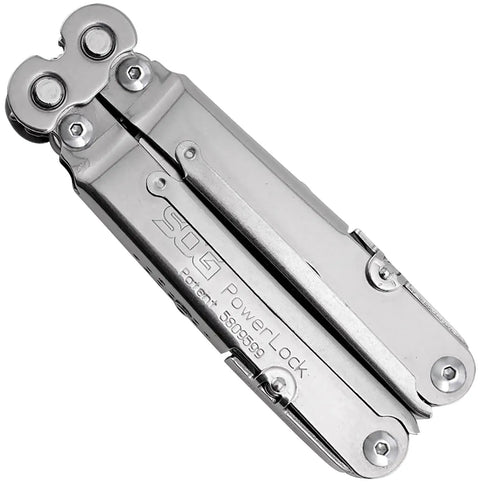 Powerlock Heavy Duty 18 Tool Multitool With Pliers, Scissors, Folding Knife, Screwdrivers, Quarter Inch Socket Driver, And Ballistic Nylon Sheath