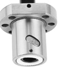 Close-up of the SFU1605 ball screw kit with ball nut for RM1605 conversion, featuring wear-resistant bearing steel.