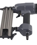 Rock Solid Heavy Duty Pneumatic Brad Nailer And Air Powered Stapler For No Fuss Woodworking and DIY Carpentry Projects featuring aluminum housing.