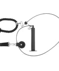 Home Gym Pulley System For DIY Loading Muscle Training Kit Built To Last With Heavy Duty Iron Nylon Plastic Construction, top view