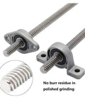 Super Cool T8 Lead Screw Vertical And Horizontal Kit With 2mm Pitch Plus 8mm Thick Rod And Bearing Coupler Set For Fast Cnc Projects. T8 lead screw with KFL08 bearing mount