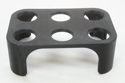 CNC Collet Tool Holder Rack For CAT40 BT40 NMTB40 40 Taper Systems Holds Up To 6 Tools, black durable material, 10x7 inch size