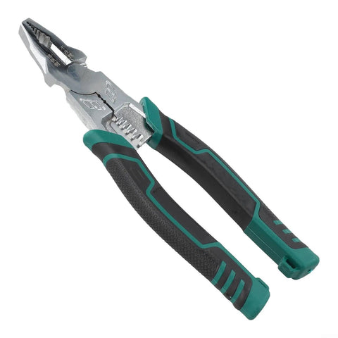 9 Inch All In One Pliers For Electricians And DIYers That Cut Strip Crimp And Twist Like A Pro, Heavy Duty Chrome Vanadium Build