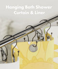Bronze Double Hook Shower Curtain Hooks Rust Proof Metal Smooth Glide For Easy Curtain Movement And Balanced Hanging On Shower Rod Set Of 12