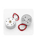 4 Pack Mini DC Motors 3.7V 8500RPM High Speed Electric Motor Kit for DIY projects, showing front and back views of two motors.