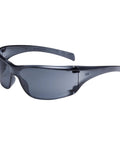 Virtua AP Safety Glasses with High Wrap Gray Lens Gray Frame Side Shields Lightweight All Day Comfort Under 1 Oz ANSI Z87