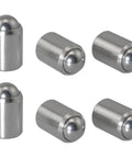 Top Tier 304 Stainless Steel Ball Head Spring Plungers Set Of Six showing shiny, heavy-duty locating pins for drawers and cabinets.